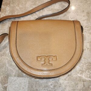 Tory Burch Tan Leather Crossbody Bag
